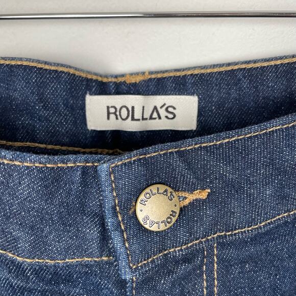ROLLAβS Original High Rise Straight Jeans Rinse Blue NWT Sz 30 Medium Dark Wash - Picture 13 of 16